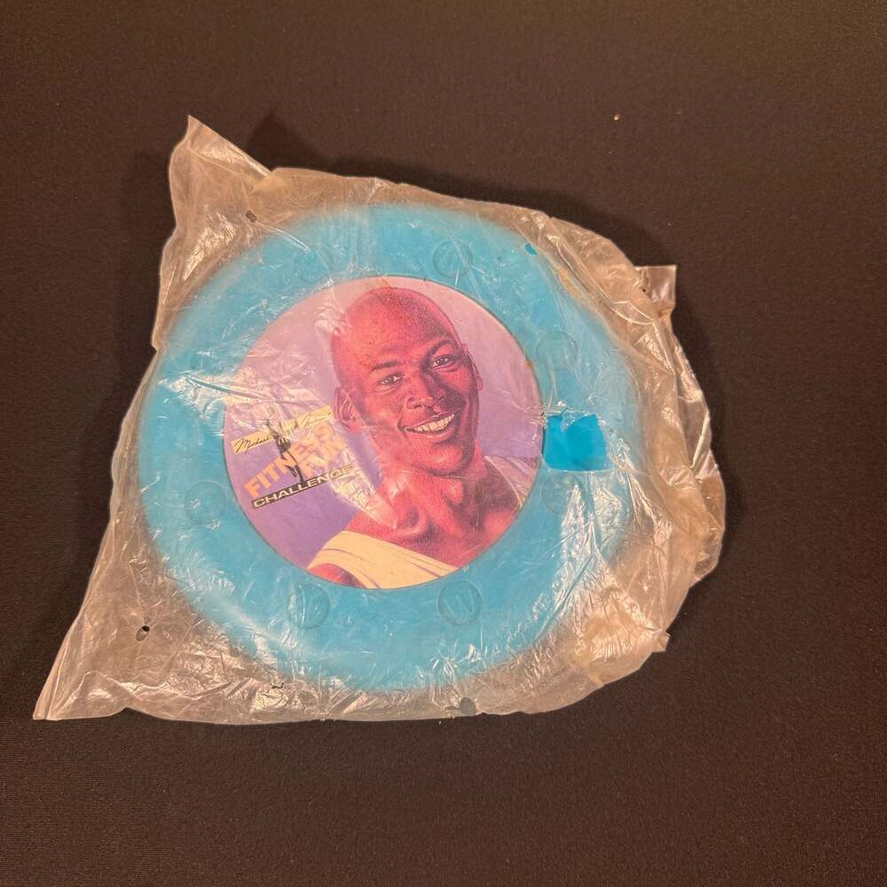 Vintage 1990s McDonald's Michael Jordan Fitness Fun Challenge Flying Disc
